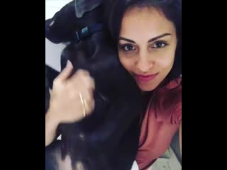 Hiba abouk siesta time with my baby @raiaboukhakimi 🐶❤️ #doglover #dogfriendly