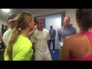 #vika #federer #stepanek #muguruza #brisbanetennis #kidsday