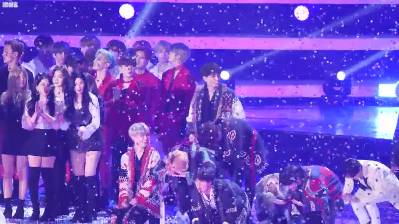 [fancam] 181225 ↝ joy (red velvet) &amp; bts @ sbs gayo daejun