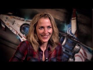 Squadron 42 behind the scenes gillian anderson