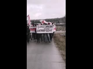 По всему минску формируются колонны протестующих (2)