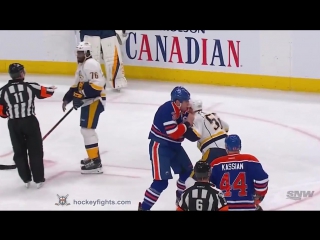 Cody mcleod vs milan lucic jan 20, 2017