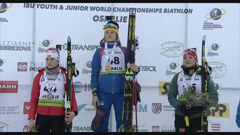 Церемонія нагородження спринт юніорки ючс 2019