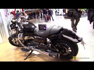 2015 moto guzzi california customized with zard slip on kit walkaround 2014 eicma milan moto show