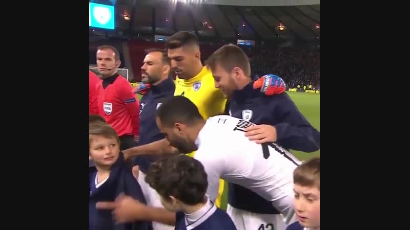 On a chilly night in glasgow, israel players made sure the mascots were warm