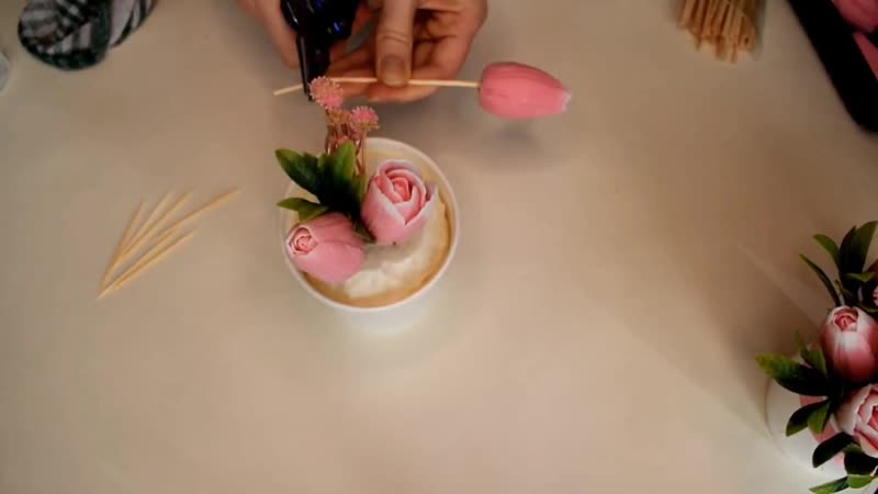 [мыловарение] залиа мыльных цветов к 8 марта/ букет из тюльпанов / бюджетный нежный букет из мыла /своими руками