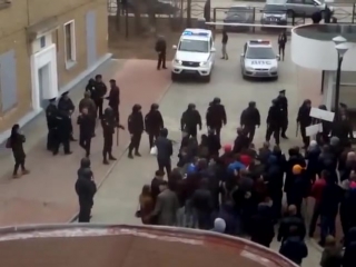 Тренироа разгона митинга в ухте