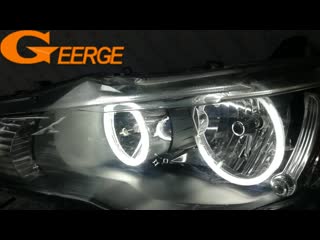 For mitsubishi outlander 2010 2011 halogen headlight perfect compatible ultra bright illumination ccfl angel eyes kit halo rings