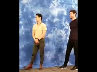 [thos3 matt] matt and harry were waiting for their fans with great reverence and big smiles @