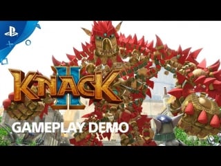 Knack 2 ps4 gameplay demo | e3 2017