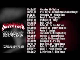 Catch us on tour now through october in north america with devildriver & devil you know!