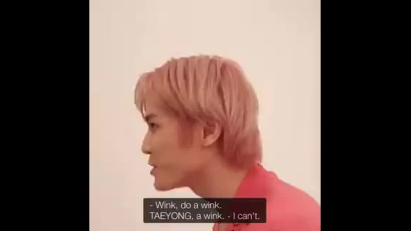 Taeyong i cant wink also taeyong, when he wants jaehyun to pick