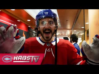 Habs celebrate series win against winnipeg