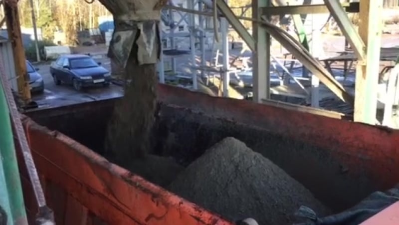 Сухой раствор для кладки бордюров