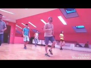 Сальса разминка в начинающей группе