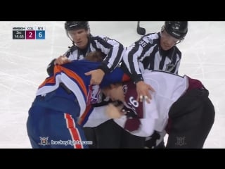 Nikita zadorov vs scott mayfield nov 5, 2017