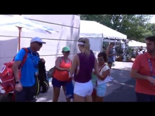 Genie bouchard citi open 2016 training session yesterday