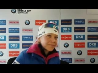 Live periscope with kaisa mäkäräinen after her 2nd place in oberhof