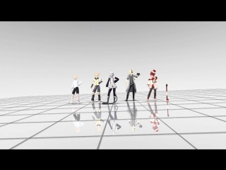 [mmd] oliver, kagamine len, utatane piko, yohioloid, fukase pomp and circumstance