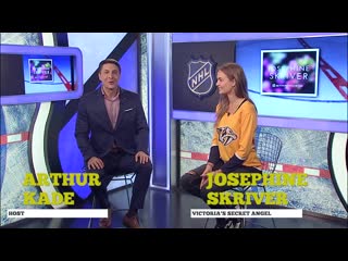 Victorias secret angel josephine skriver joins nhl celebrity wrap to discuss pr