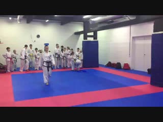 Заключительная тренироа в клубе таэквон до «волна» 28 12 2018 г