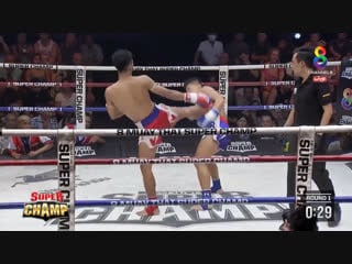 Чёткий кик muay thai super champ