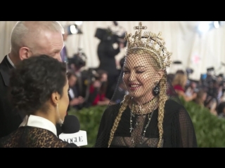 Madonna blesses liza koshy and talks religious themes in her music met gala 2018 with liza koshy