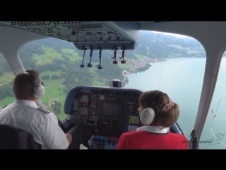 Edelweiss zeppelin, flug ab interlaken (zeppelin nt) [hd 1080p]