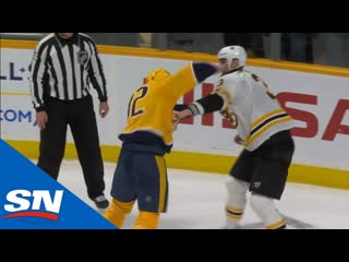 Zdeno chara stunned by huge right hand from yakov trenin during fight