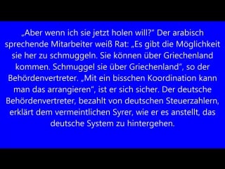 Undercover journalis die muslimbrüder sitzen mit angela merkel an einem tisch