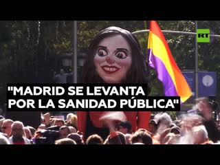 Protestas masivas contra la política sanitaria en madrid