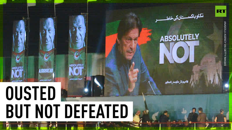 Ousted pakistani pm khan's supporters call for government change