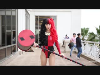 This is oni con 2018 a cosplay music video on the beach comic con anime onicon galveston texas