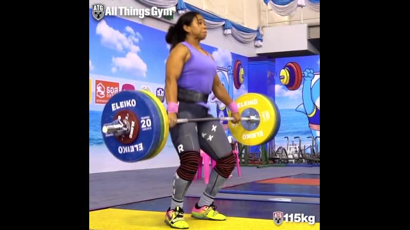 Leidy porn video – Leidy solis power clean & jerk 115kg
