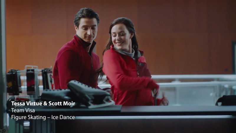 Visa olympics ¦ tessa virtue scott moir add a new pick up to their routine