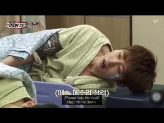 When hanbin came out from the endoscopy procedure