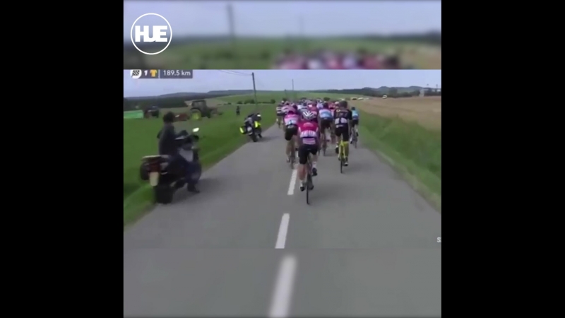 Во франции разъяренные фермеры прервали тур де франс