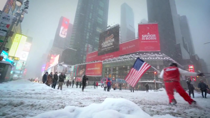 На сноуборде по нью йорку