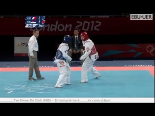 Finak women's +67 anne caroline graffe vs milica mandic olimpic games london 2012 taekwondo