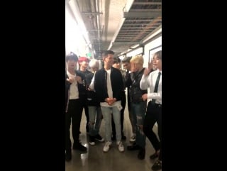 171117 bts x amas backstage with kevan kenney