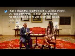 Olivia and dr fauci besties