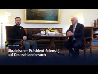 Ukrainischer präsident selenskij auf deutschlandbesuch