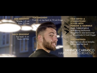 Yannick ferreira carrasco hairstyle ★ slick back pompadour ★ mens hair