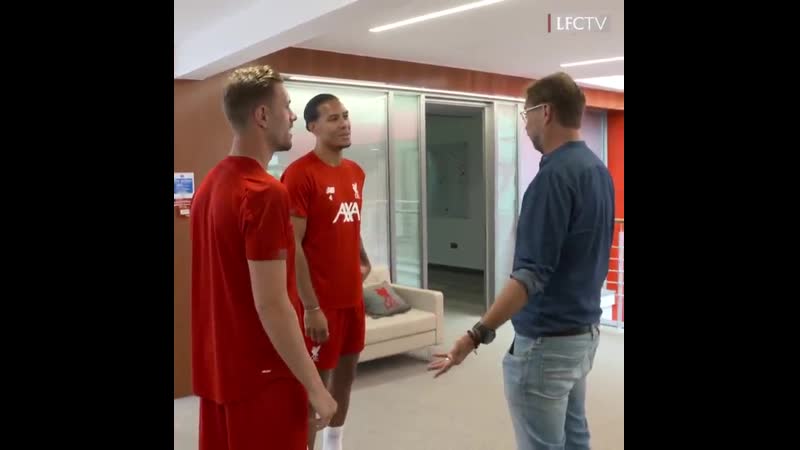 The boss is back in the building time for more klopp hugs lfcpreseason
