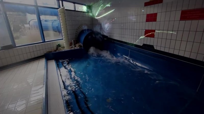 Водная горка с led подсветкой