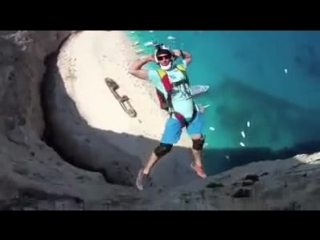 Base jump à la baie du naufrage