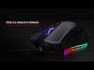 Rog gladius ii origin ergonomic rgb gaming mouse republic of gamers