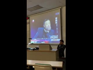 Please help me my lecturer suddenly played chenle’s china got talent clip in class