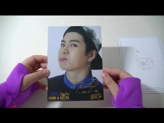 Unboxing got7 365 fan meeting photobook and postcard set