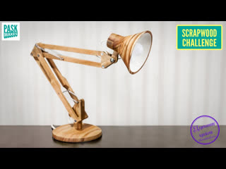 Making an articulated desk lamp scrapwood challenge